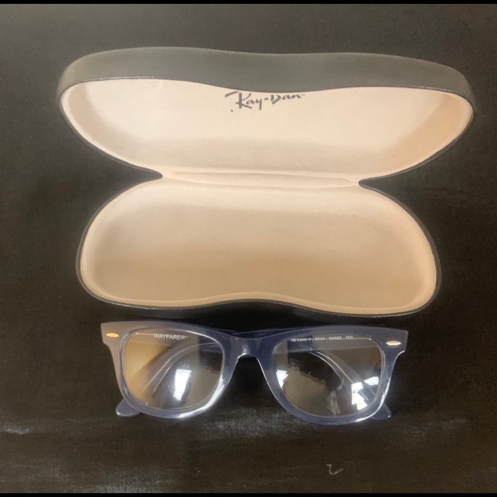Blue Ray-Ban Frames.
